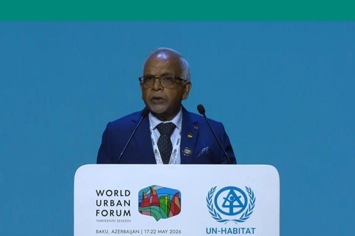 The President of Mauritius thanked Ilham Aliyev for the invitation to WUF13