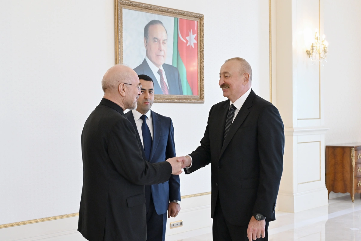 Prezident İlham Əliyev İran İslam Şurası Məclisinin sədrinin başçılıq etdiyi nümayəndə heyətini qəbul edib