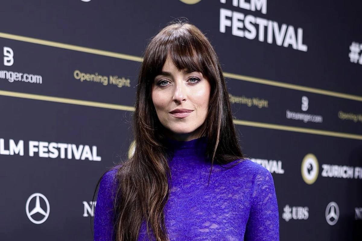 The Fifty Shades of Grey star caused a sensation at the film festival in a semi-transparent dress