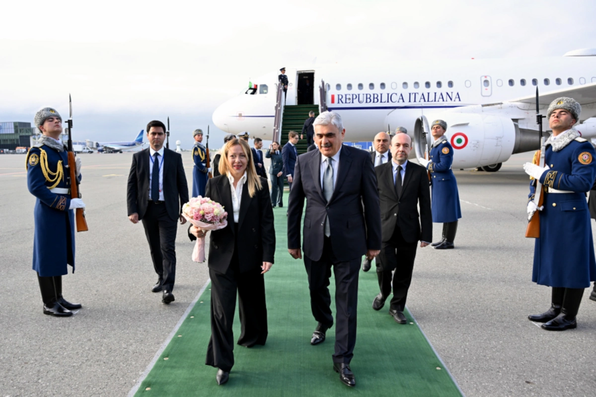 İtaliyanın Baş naziri Corcia Meloni Azərbaycana rəsmi səfərə gəlib