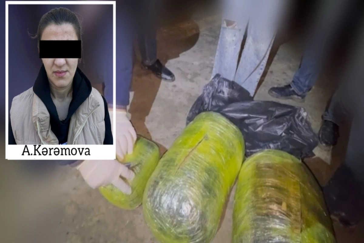 Sabirabadda qadın 14 kiloqram narkotiklə ƏLƏ KEÇDİ