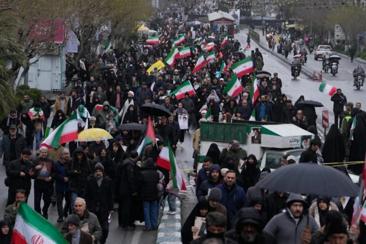 Tehranda mitinq keçirilən ərazidə partlayış oldu