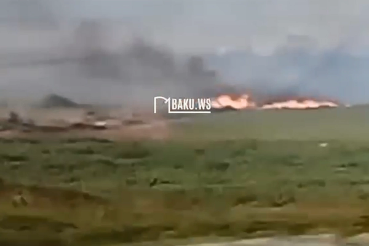 Lənkəranda açıq ərazidə YANĞIN