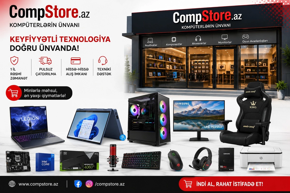 Compstore.az – Güclü texnologiya, sərfəli qiymət, etibarlı xidmət!