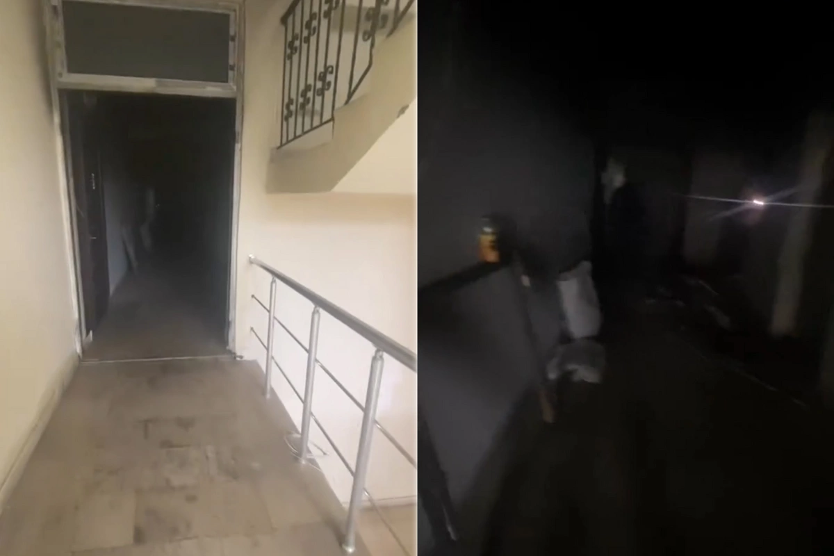 Yasamalda yanğın olan binada təmir başladı