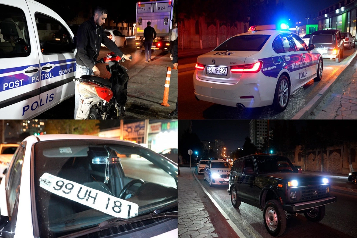 Polisdən REYD - Gecə səs-küy salan 12 nəfər saxlanıldı Polisdən REYD - Gecə səs-küy salan 12 nəfər saxlanıldı