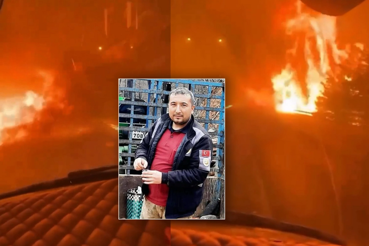 Türkiyədəki meşə yanğınlarından DƏHŞƏTLİ GÖRÜNTÜ - 1 yanğınsöndürən öldü Türkiyədəki meşə yanğınlarından DƏHŞƏTLİ GÖRÜNTÜ - 1 yanğınsöndürən öldü