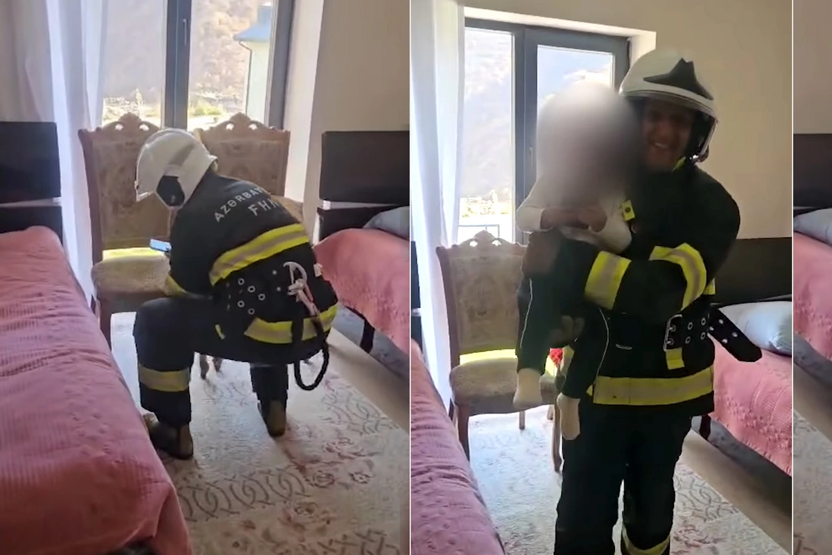 Kəlbəcərdə köməksiz qalan azyaşlının xilasedilmə GÖRÜNTÜLƏRİ