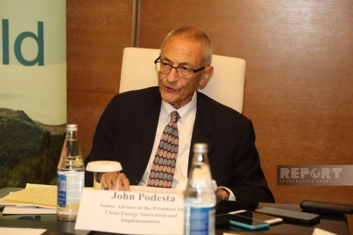Podesta: COP29-da Azərbaycan və Çinlə metan və qeyri-CO2 qazları üzrə sammit keçirəcəyik Podesta: COP29-da Azərbaycan və Çinlə metan və qeyri-CO2 qazları üzrə sammit keçirəcəyik