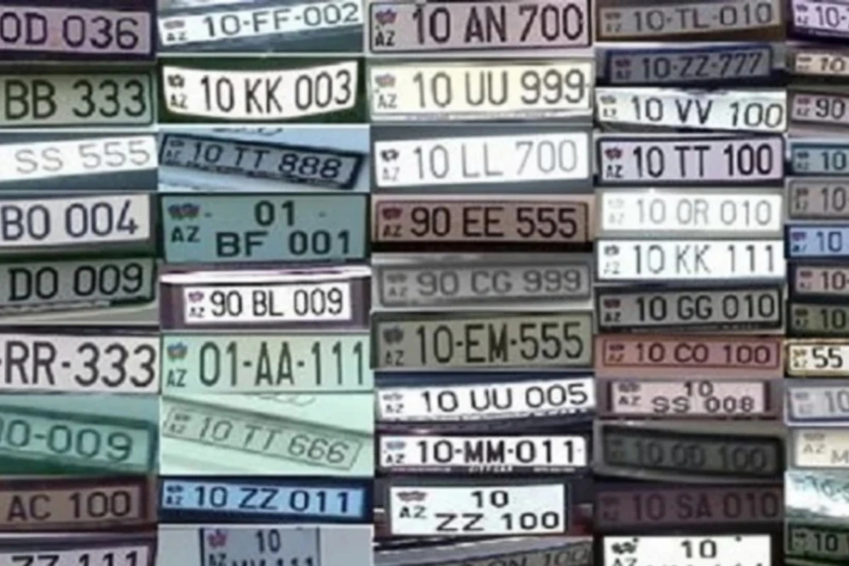 В Азербайджане продаются автомобильные номера по фантастическим ценам В Азербайджане продаются автомобильные номера по фантастическим ценам