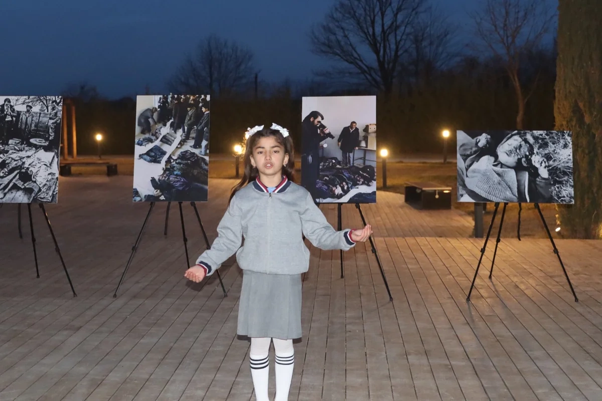 Xocalıda soyqırım qurbanlarının xatirəsinə flaşmob keçirilib