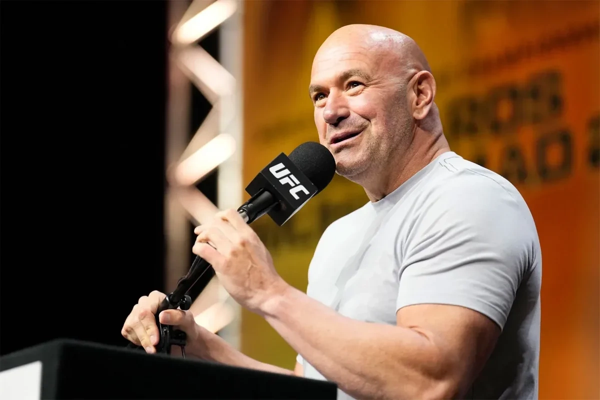 Dana White addressed fans ahead of the UFC Fight Night event in Baku