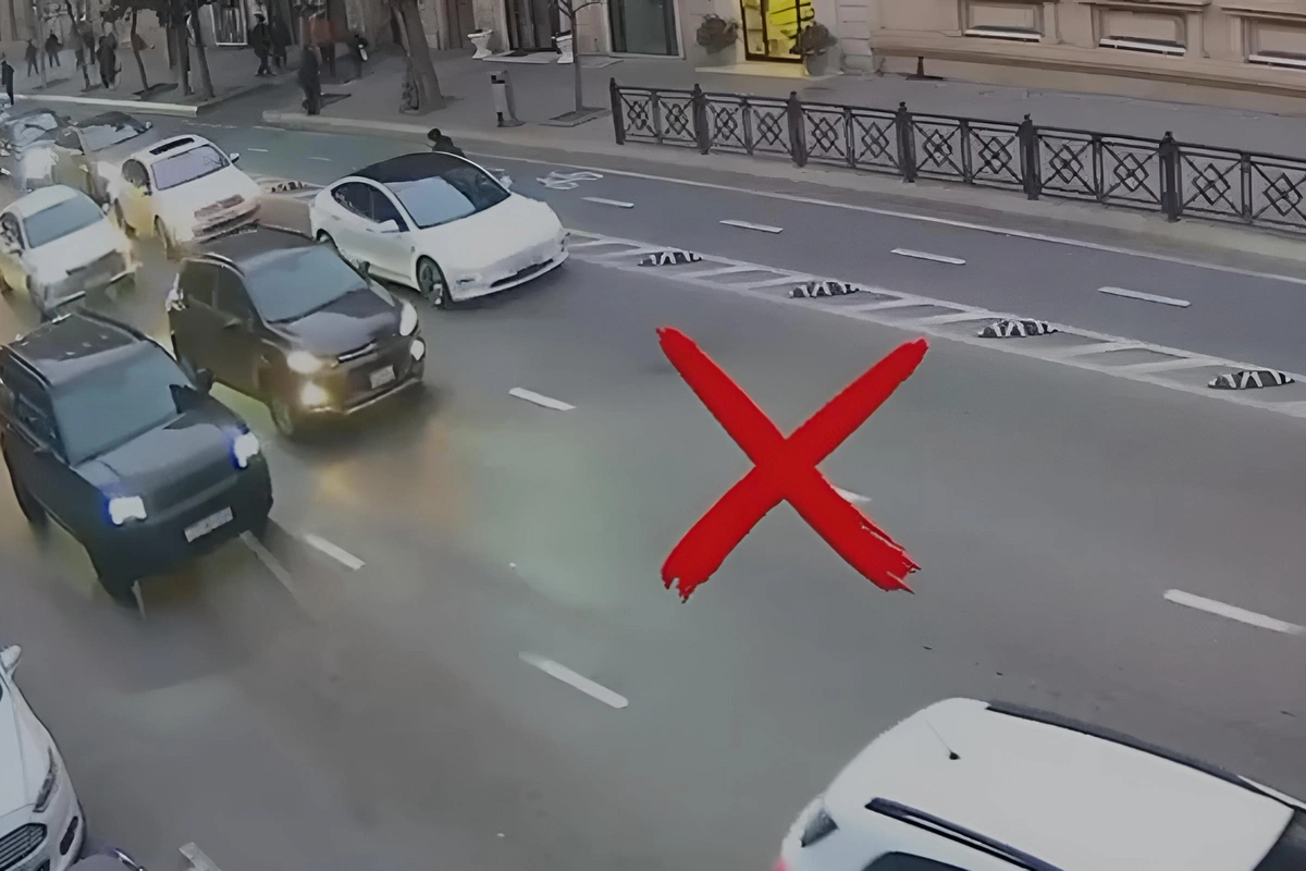 Bakıda tıxaca səbəb olan sürücülərin GÖRÜNTÜLƏRİ