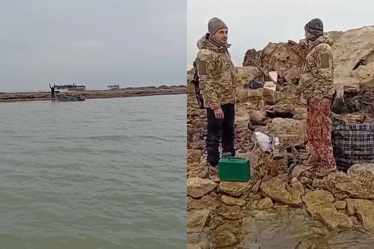 Dənizdə köməksiz vəziyyətdə qalan şəxslər xilas edildilər