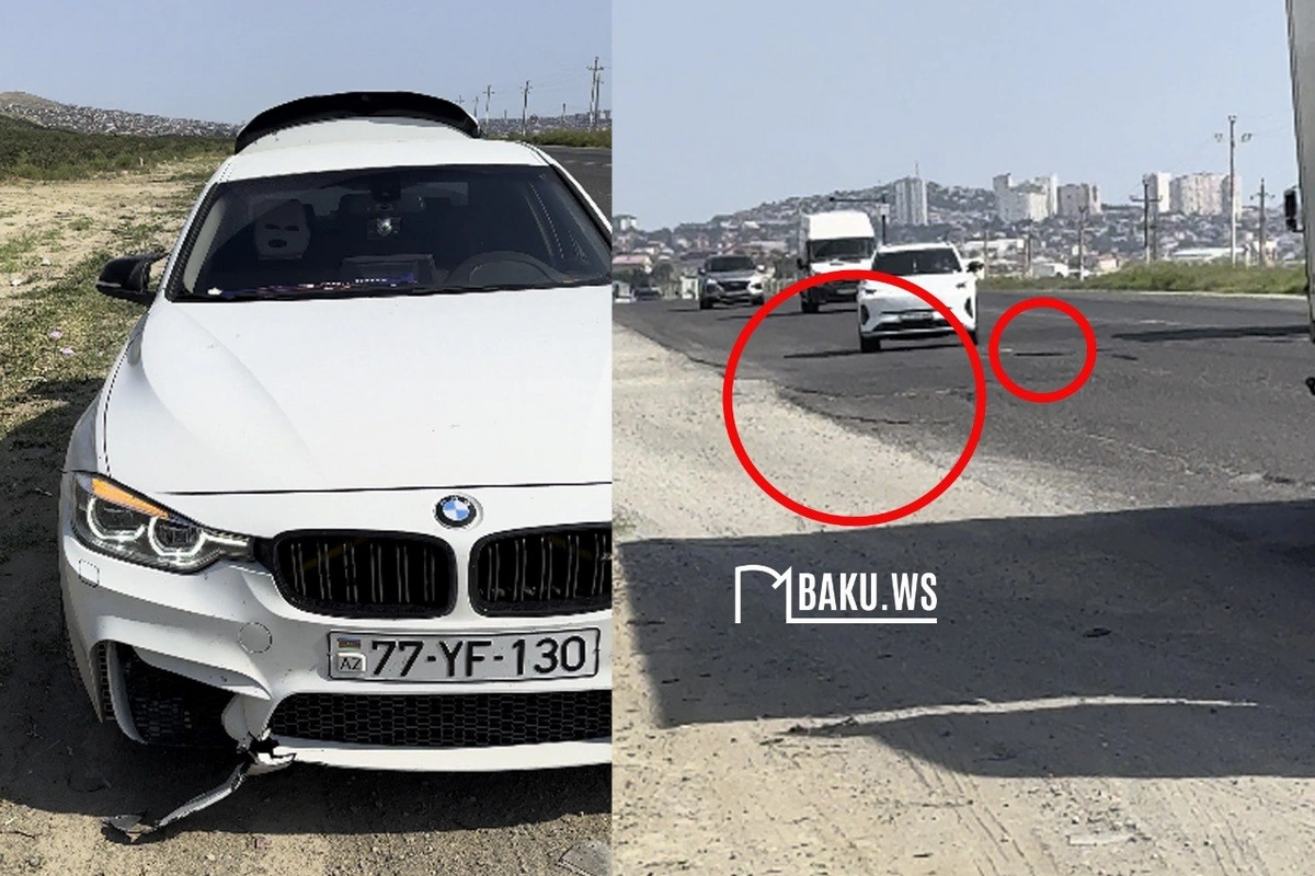 Sədərəkə gedən yolda sürücülərin KABUSU - BMW-yə ziyan dəydi