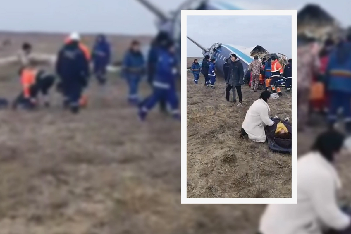 Потушен пожар, возникший в результате падения самолета AZAL