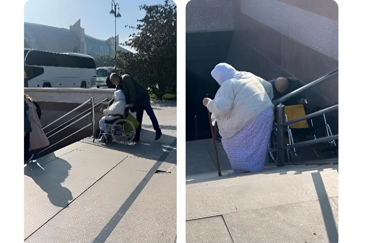 Ombudsman monitorinqi: Bakıda əlillər üçün olan pandusların bir hissəsi standartlara uyğun deyil