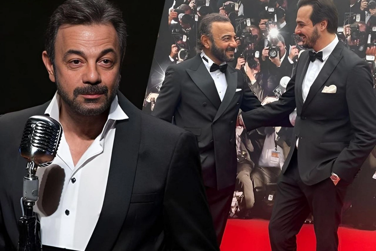 Kerem Alışık ilk dəfə oğlu ilə qırmızı xalıda