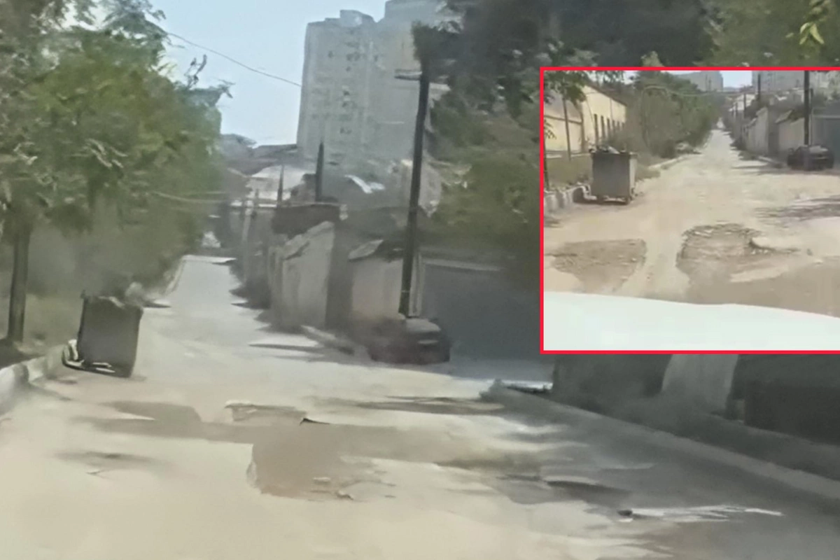 Bakıda yol problemi: İki aydır yolu qazıblar, düzəltmirlər Bakıda yol problemi: İki aydır yolu qazıblar, düzəltmirlər
