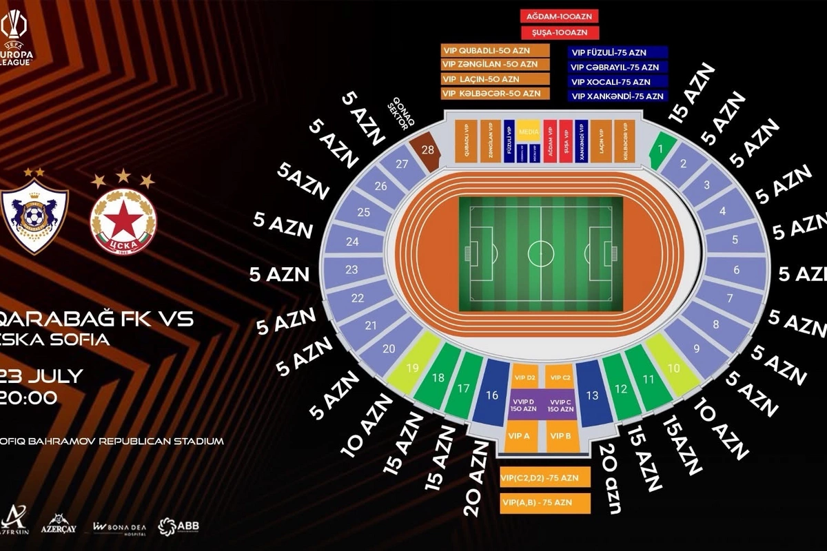 Qarabağın biletləri bu gün satışa çıxarılır