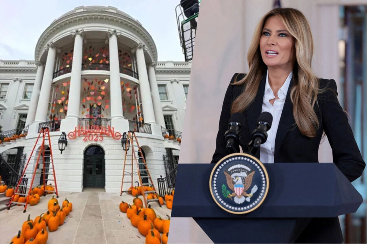 Melania Trump showed how she decorated the White House for Halloween Melania Trump showed how she decorated the White House for Halloween