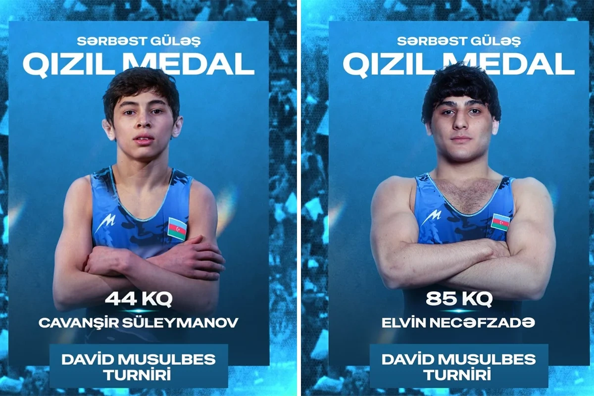 Azərbaycan güləşçiləri Rusiyada beynəlxalq turnirdə çempion olublar