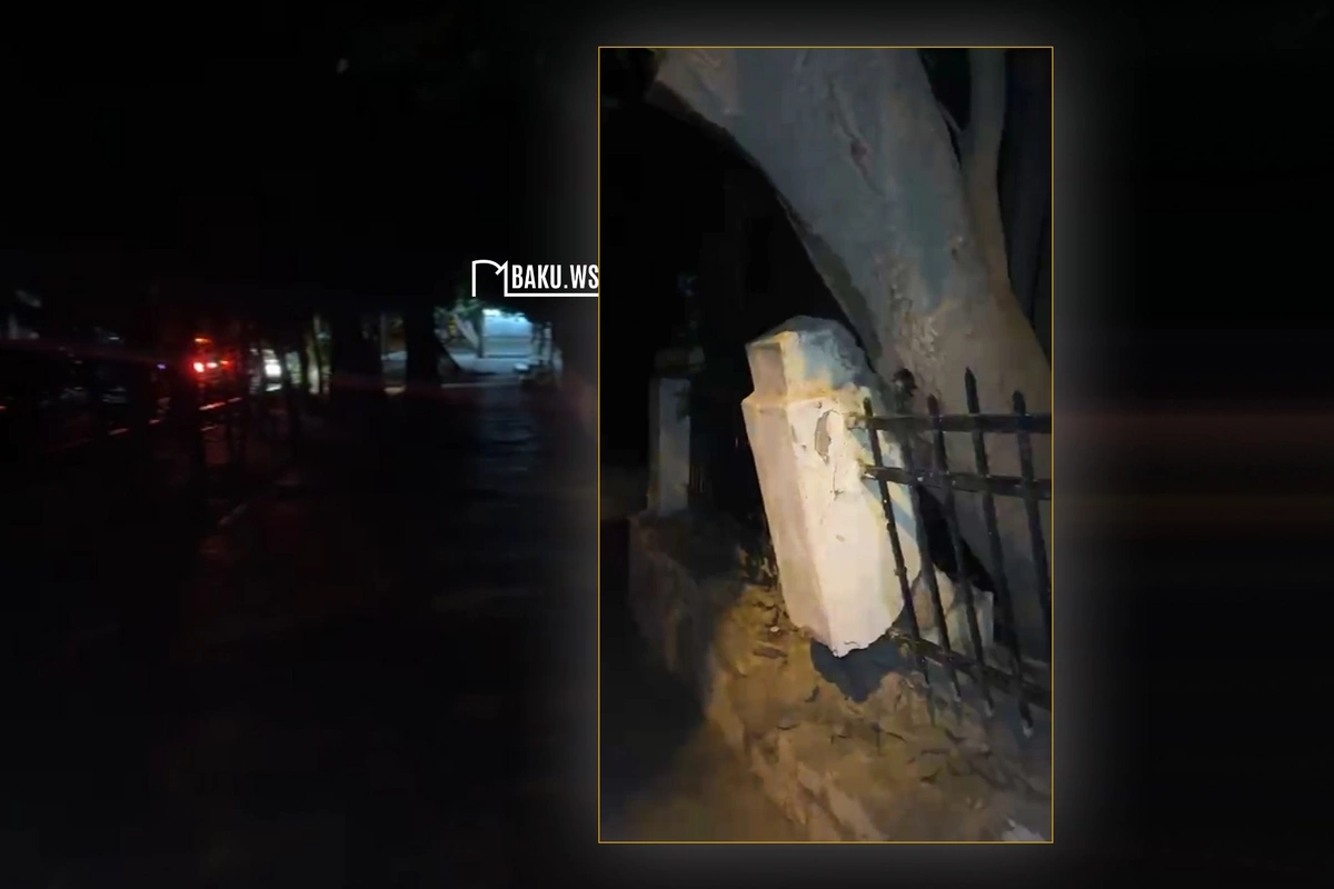 Bakının bu ərazisində yoldan keçənlər TƏHLÜKƏ ALTINDADIR Bakının bu ərazisində yoldan keçənlər TƏHLÜKƏ ALTINDADIR