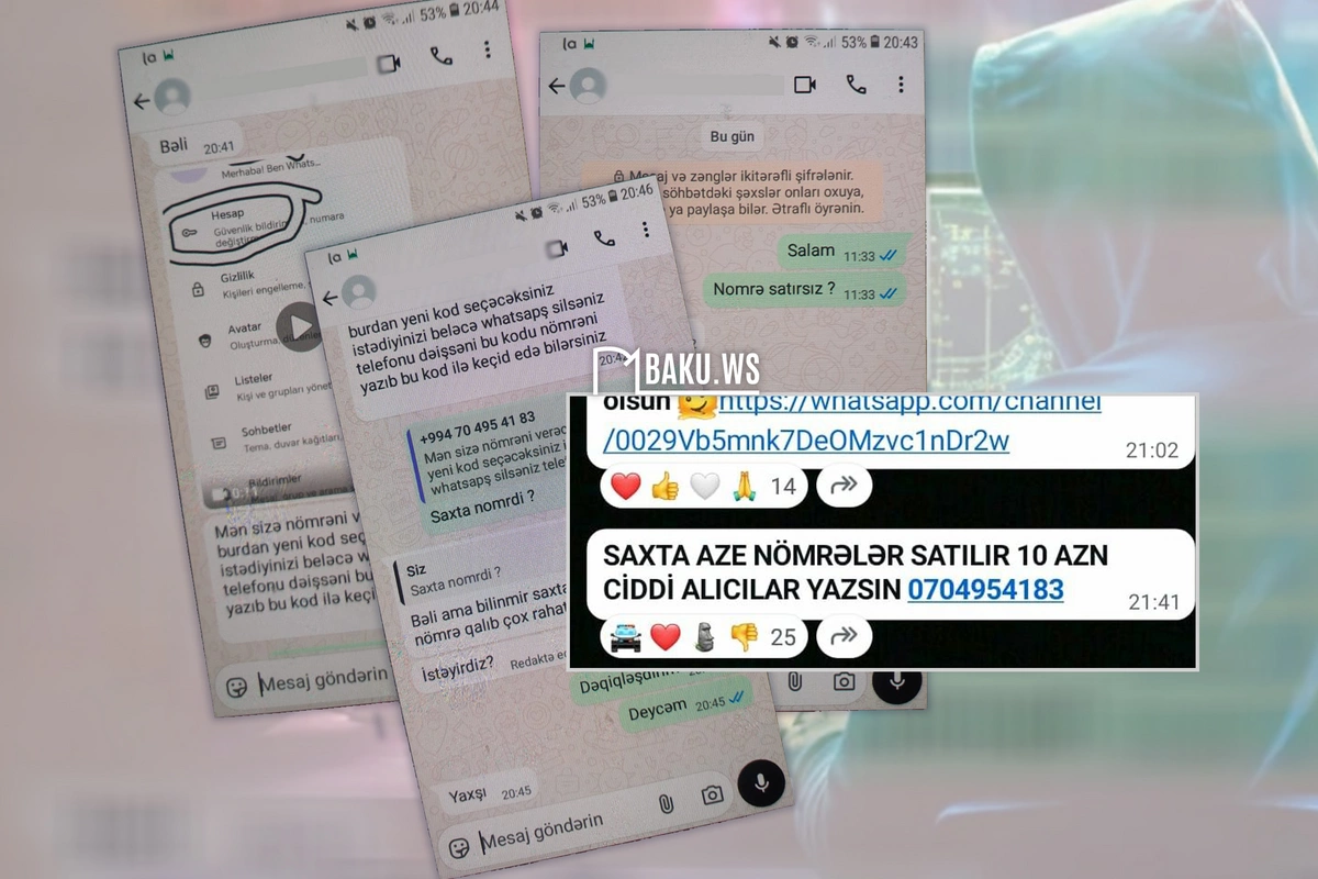 Azərbaycanda saxta nömrələr açıq satışda - GİZLİ YAZIŞMALAR Azərbaycanda saxta nömrələr açıq satışda - GİZLİ YAZIŞMALAR