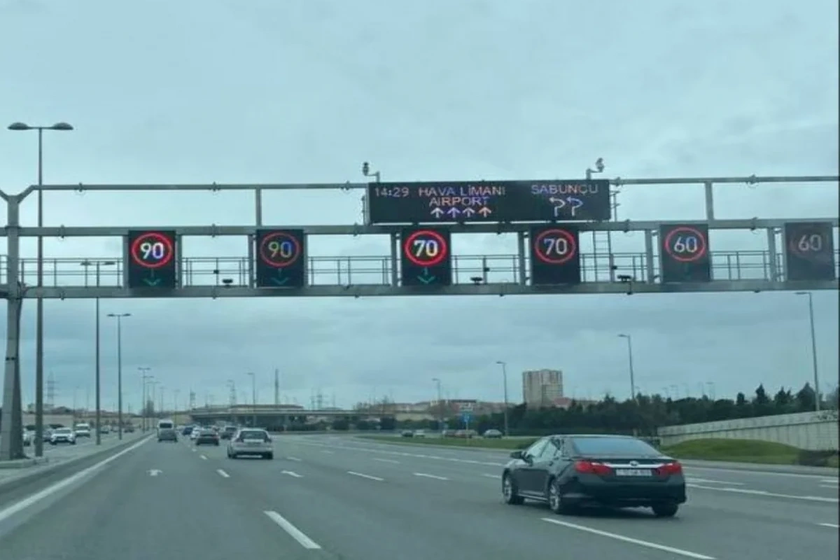 Bu yolda sürət həddi endirildi