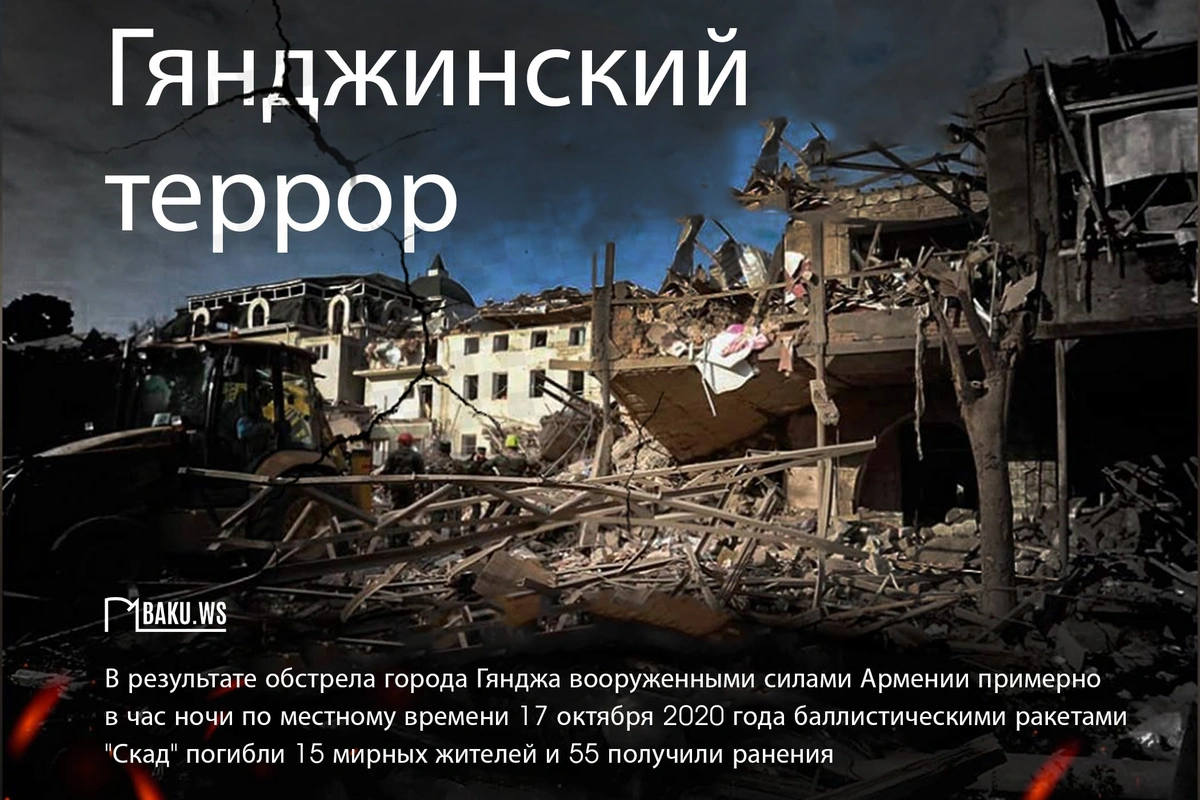 Прошло четыре года со дня очередного ракетного обстрела Арменией Гянджи Прошло четыре года со дня очередного ракетного обстрела Арменией Гянджи