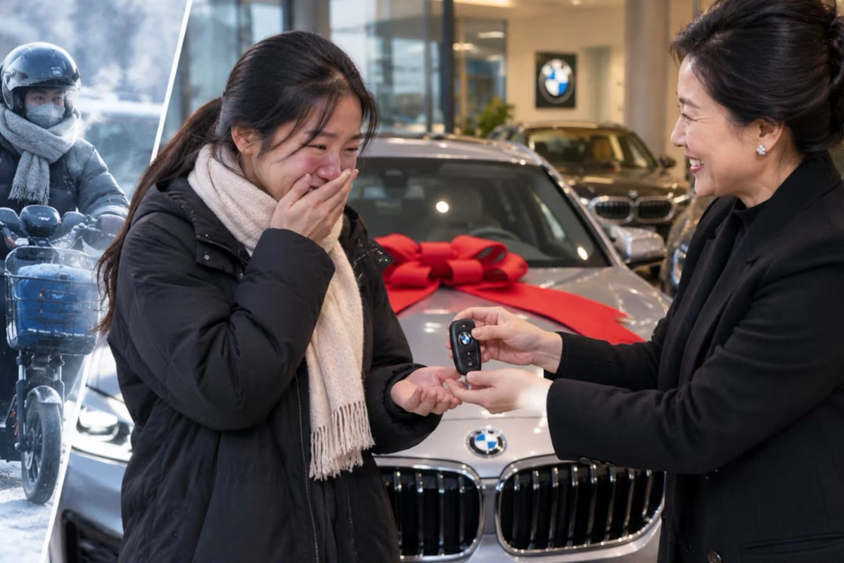 İşçilərinin soyuqda işə gəlməsinə ürəyi dözməyən müdir onlara BMW bağışladı