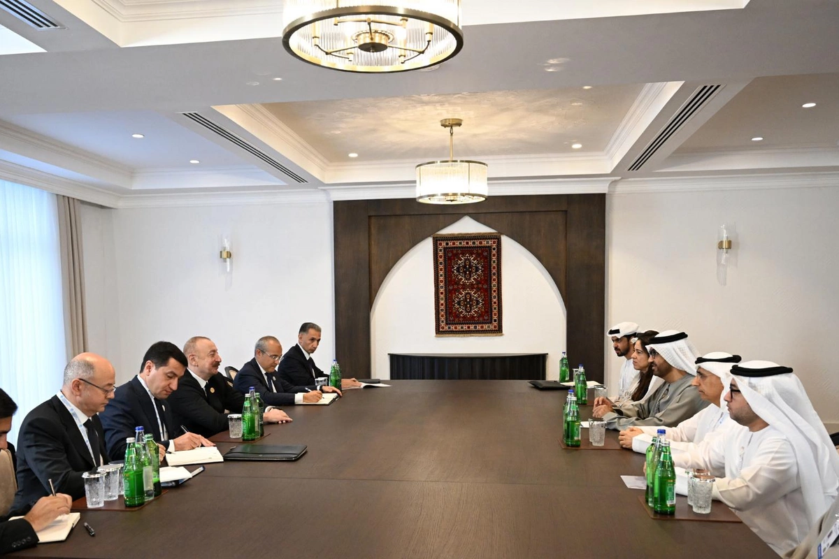 Ilham Aliyev received the UAE Minister of Industry and Advanced Technologies in Khankendi Ilham Aliyev received the UAE Minister of Industry and Advanced Technologies in Khankendi
