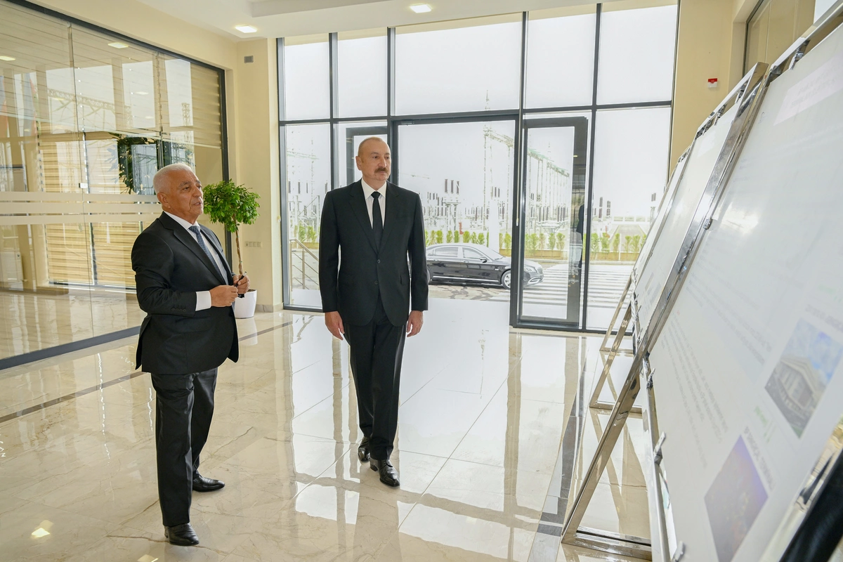 İlham Əliyev Yeni Səngəçal yarımstansiyasının açılışında iştirak edib
