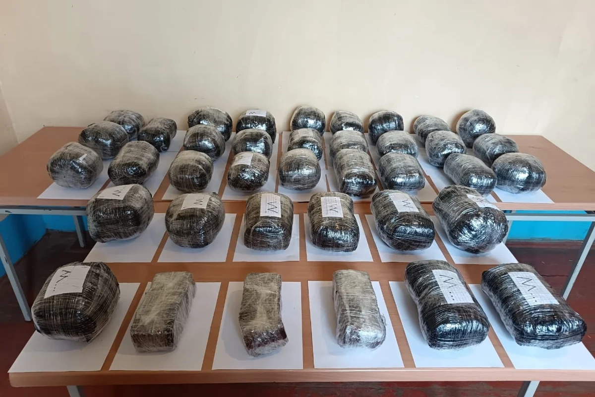 İrandan Azərbaycana 35 kiloqramdan çox narkotik keçirilməsinin qarşısı alınıb