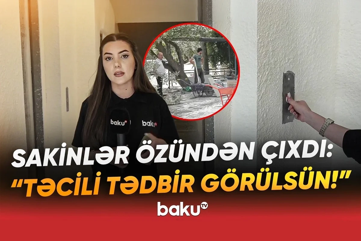 9 mərtəbəli binada liftlər dayandırılıb