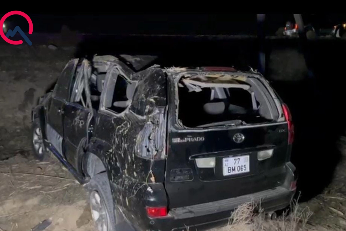 Kürdəmirdə Prado aşdı - 4 nəfər xəsarət aldı