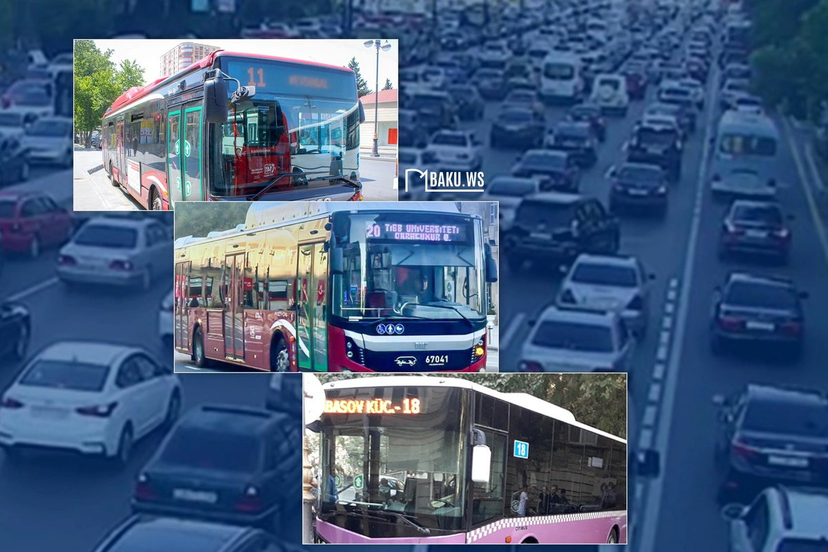 11, 18, 20 saylı avtobuslarda 30 dəqiqə gecikmə halı baş verib