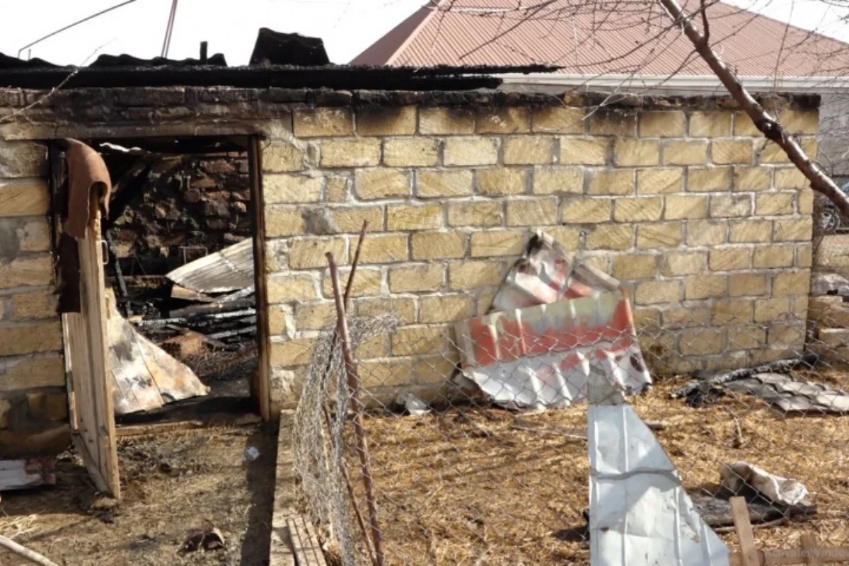 Elektrik naqilləri ailənin gəlir mənbəyini külə çevirdi: Gəncədə bədbəxt hadisə