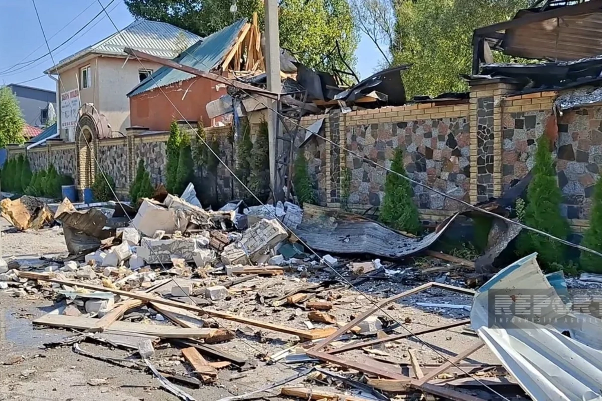 Kiyevdə Rusiyanın hücumu nəticəsində azərbaycanlıya məxsus restoran dağılıb