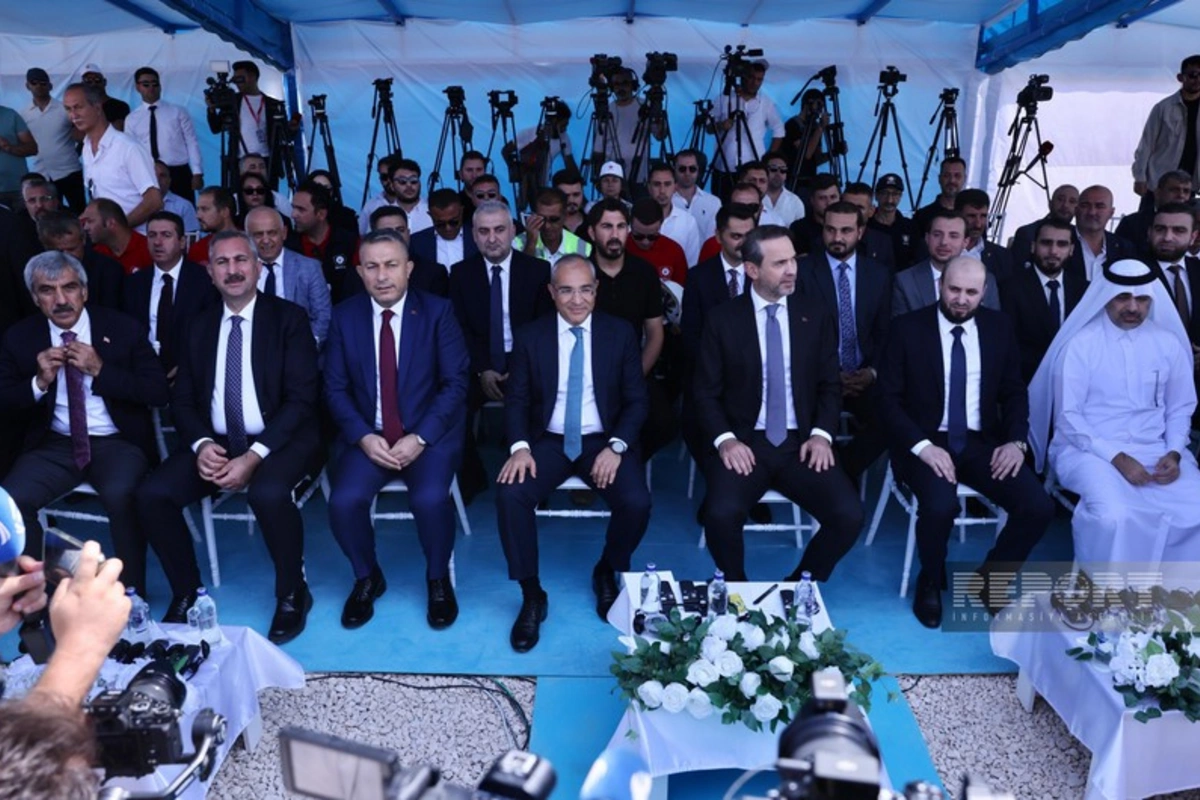 Azərbaycan qazının Suriyaya nəql olunma mərasimi keçirilib Azərbaycan qazının Suriyaya nəql olunma mərasimi keçirilib