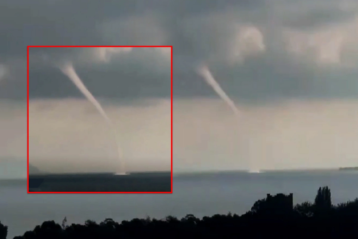 Göyçə gölünün üzərində tornado - ANBAAN VİDEO