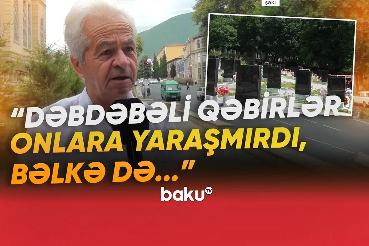 Şəkinin Baş Zəyzid kəndində diqqətçəkən qəbiristanlıq