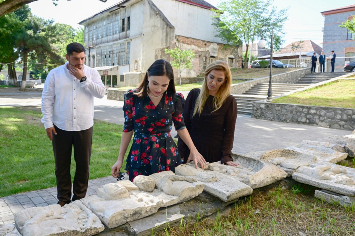 Leyla Aliyeva familiarized herself with the works being carried out in the Muhammed Fizuli Park in the city of Sheki