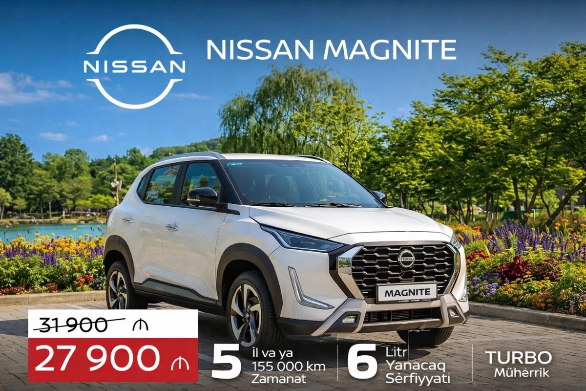 Yapon avtomobili Nissan Magnite - cəmi 27 900 azn