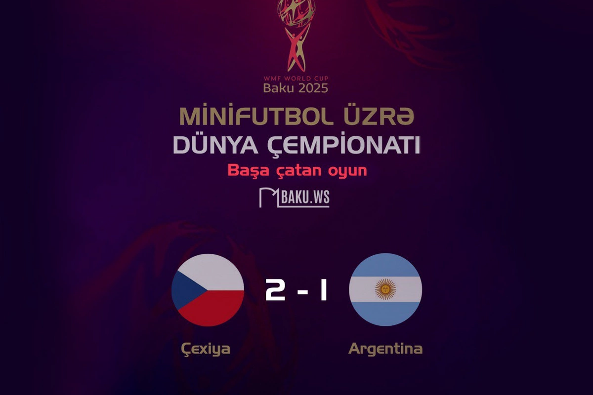 Çexiya Argentinanı məğlub edib Çexiya Argentinanı məğlub edib