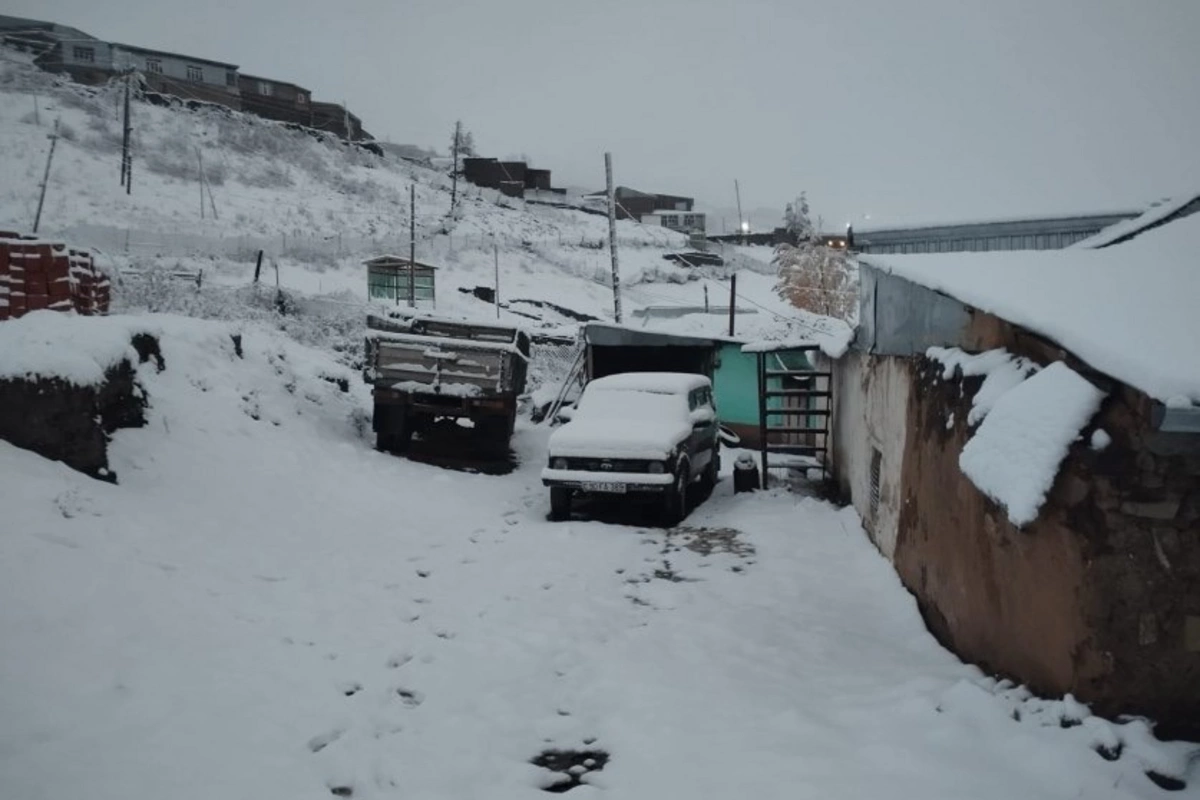 Xınalıq və Qrızda 10 santimetrə qədər qar yağıb - 3 dərəcə ŞAXTA VAR