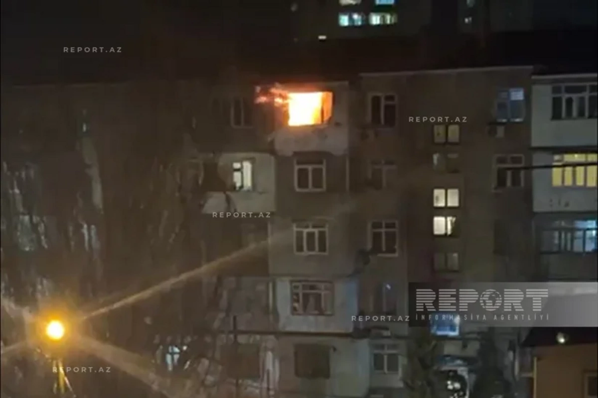 Sumqayıtda evdə yanğın olub