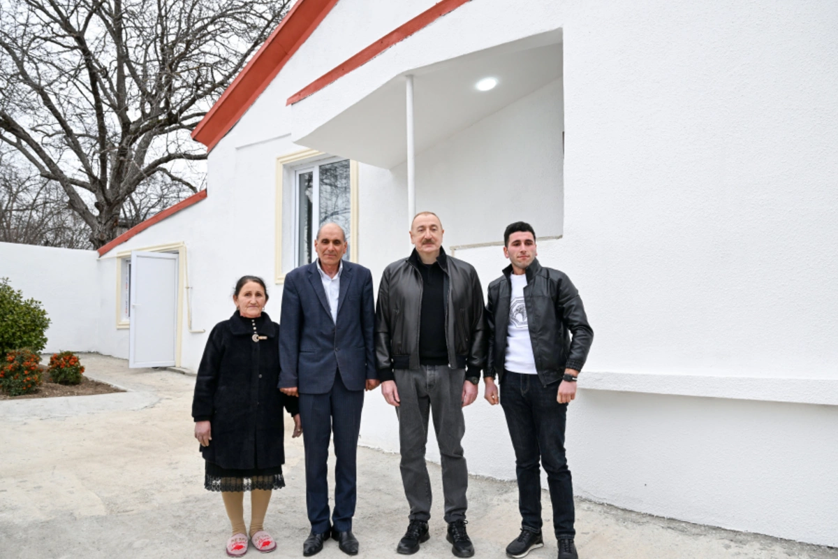 Президент Ильхам Алиев ознакомился с работами, проделанными в селе Чылдыран Агдеринского района