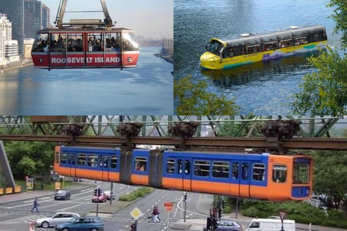 Dünyanın qeyri-adi ictimai nəqliyyat növləri - Üzən avtobus, asma qatar, hava tramvayı... - SİYAHI Dünyanın qeyri-adi ictimai nəqliyyat növləri - Üzən avtobus, asma qatar, hava tramvayı... - SİYAHI