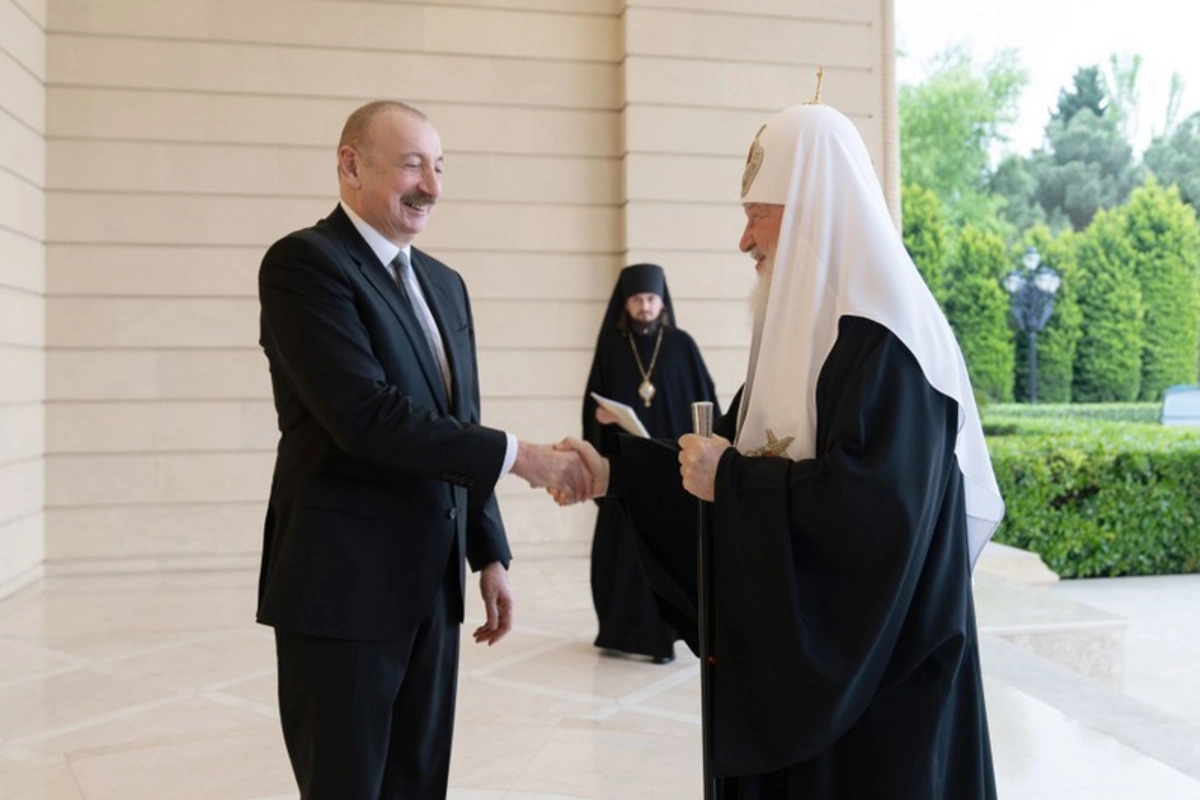 İlham Əliyev Moskvanın və Bütün Rusiyanın Patriarxı Kirill ilə görüşüb